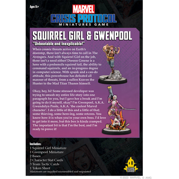 Marvel Crisis Protocol - Squirrel Girl & Gwenpool Character Pack
