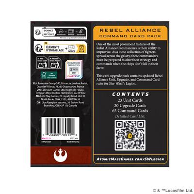Star Wars Legion - Rebel Alliance Command Card Pack