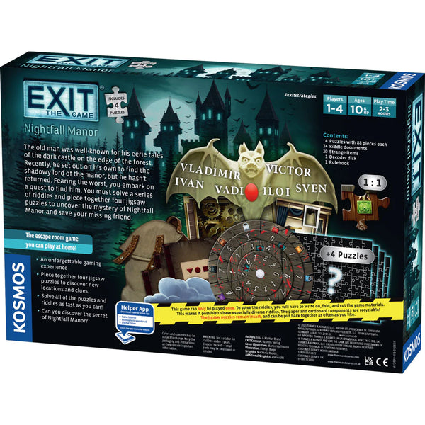 Exit - Nightfall Manor + Puzzle