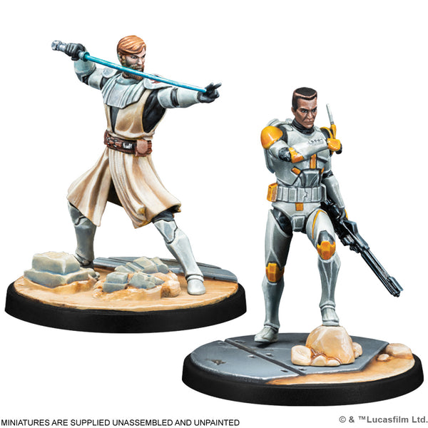 Star Wars Shatterpoint - Hello There Squad Pack - General Obi-Wan Kenobi - Clone Commander Cody - 212th Clone Troopers
