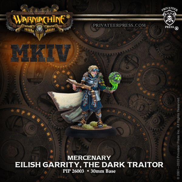 Warmachine MKIV - Mercenary Character - Eilish Garrity, The Dark Traitor