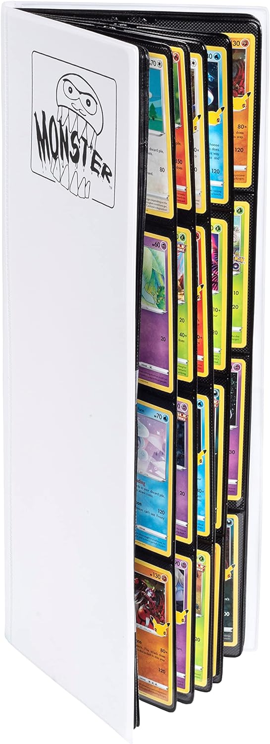 Binder - Monster - 8-Pocket Tower - White
