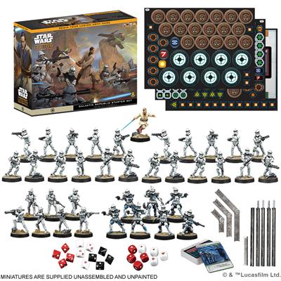(NOT FOR SALE UNTIL 10/17/2025) Star Wars: Legion – Galactic Republic Starter Set