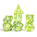 Dice - Sirius - Polyhedral RPG Set (14 ct.) - 16mm - Adventure Dice - Druid Green (Refresh)
