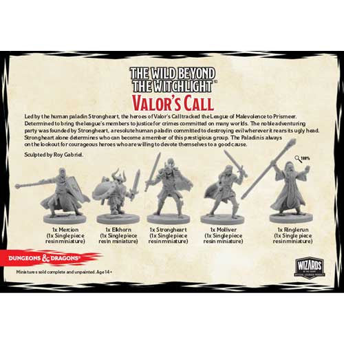 D&D - The Wild Beyond the Witchlight - Valors Call (5 Miniatures)