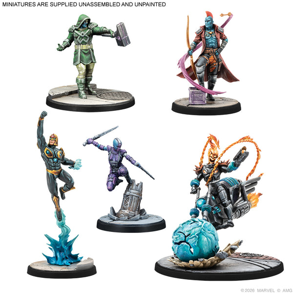 (NOT FOR SALE UNTIL 07/24/2026) Marvel Crisis Protocol - Guardians of the Galaxy Starter Set