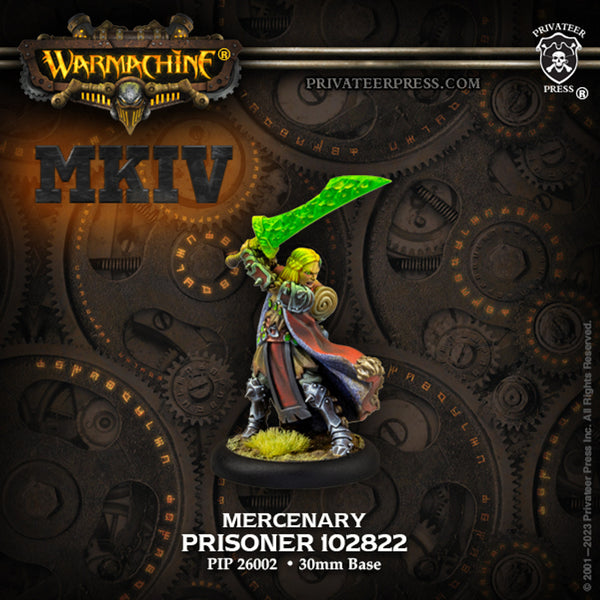 Warmachine MKIV - Mercenary Character - Prisoner 102822