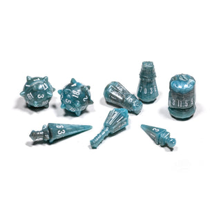 Dice - PolyHero Dice - Polyhedral Set (8 ct.) - The Warrior - Stalwart Storm