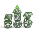 Dice - Sirius - Polyhedral RPG Set (15 ct.) - 16mm - Adventure Dice - Cleric Green