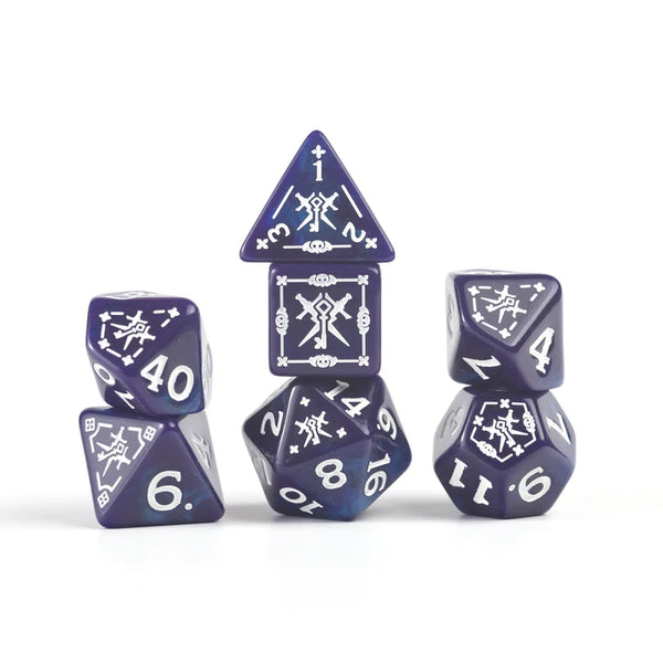 Dice - Sirius - Polyhedral RPG Set (15 ct.) - 16mm - Adventure Dice - Rogue Purple