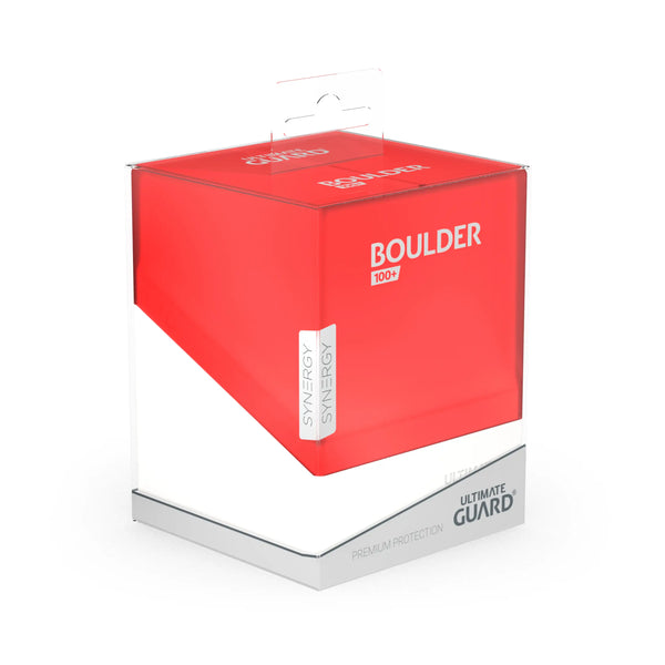 Deck Box - Ultimate Guard - Boulder Deck Case 100+ - Synergy Red/White