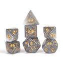 Dice - Sirius - Polyhedral RPG Set (14 ct.) - 16mm - Adventure Dice - Paladin White/Grey