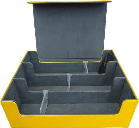 Deck Box - Magazine Exchange - 1800-Count 3-Row - Yellow & Grey