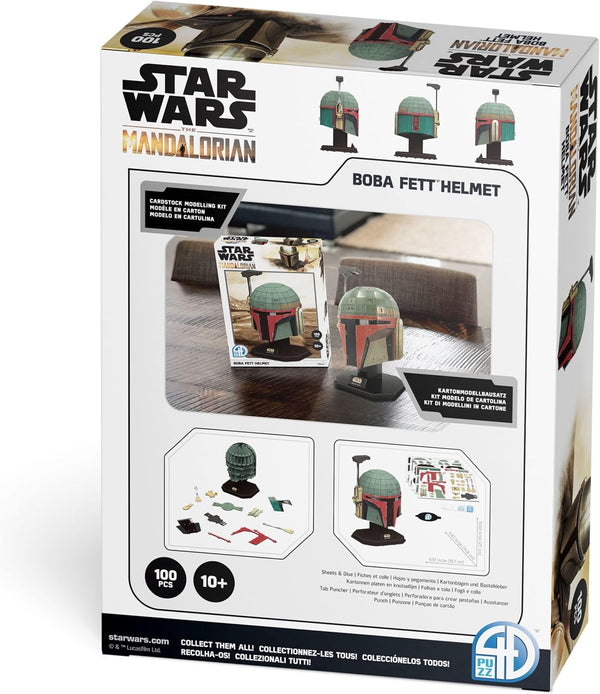 Star Wars - The Mandalorian - Boba Fett Helmet - Paper Model Kit - 3D Puzzle (100 Pcs.)