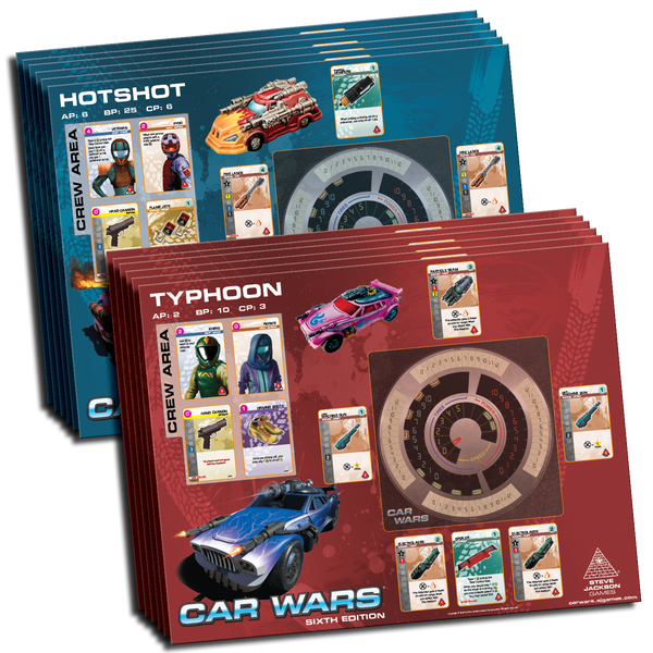 Car Wars (Sixth Edition) - 2-Player Starter Set - Red/Yellow