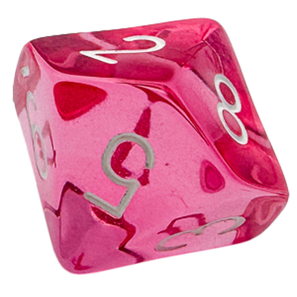 Dice - Chessex - Polyhedral Set (7 ct.) - 16mm - Translucent - Pink/White