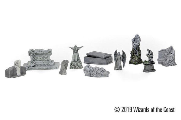 D&D - Icons of the Realms - Waterdeep - Dragon Heist - City of the Dead Statues and Monuments Premium Set