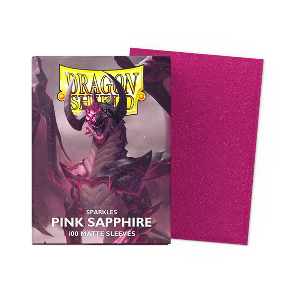 Deck Sleeves - Dragon Shield - Matte Sparkles - Pink Sapphire (100 Ct.)