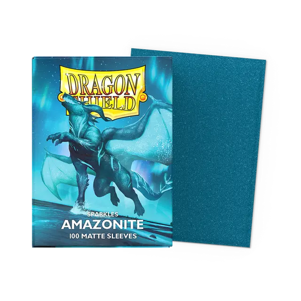 Deck Sleeves - Dragon Shield - Matte Sparkles - Amazonite (100 Ct.)