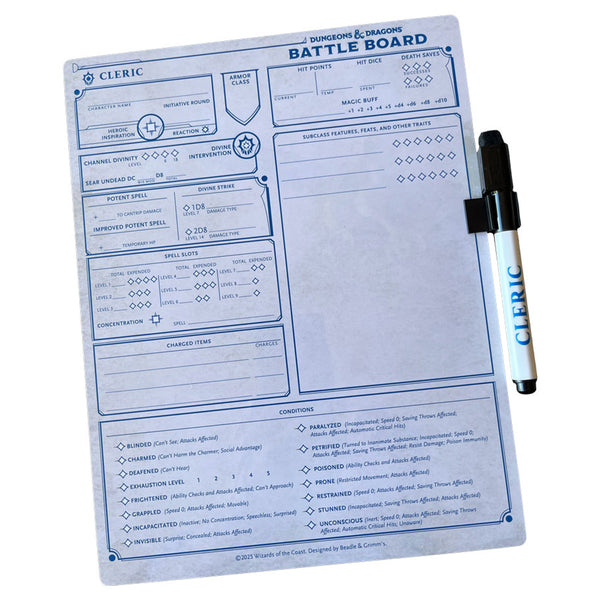 D&D 5E (5th Edition) - Battle Board - Cleric