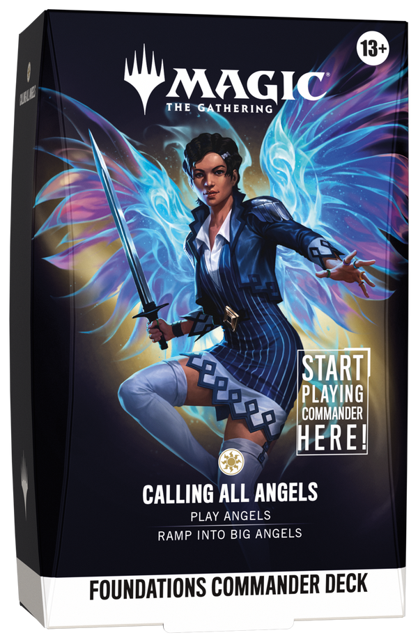 (NOT FOR SALE UNTIL 10/02/2026) Magic: The Gathering - Foundations Commander Deck - Calling All Angels