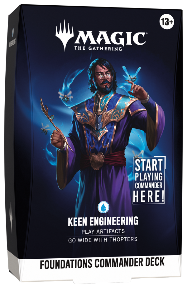 (NOT FOR SALE UNTIL 10/02/2026) Magic: The Gathering - Foundations Commander Deck - Keen Engineering