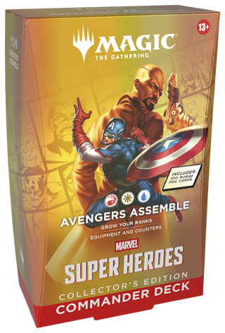 (NOT FOR SALE UNTIL 06/19/2026) Magic: The Gathering - Marvel Super Heroes Commander Deck - Avengers Assemble (Collector's Edition)