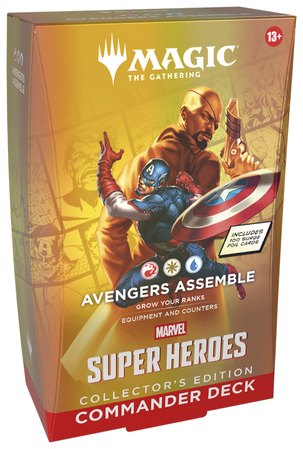 (NOT FOR SALE UNTIL 06/19/2026) Magic: The Gathering - Marvel Super Heroes Commander Deck - Avengers Assemble (Collector's Edition)
