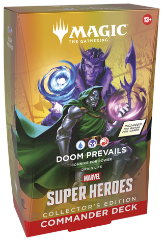 (NOT FOR SALE UNTIL 06/19/2026) Magic: The Gathering - Marvel Super Heroes Commander Deck - Doom Prevails (Collector's Edition)