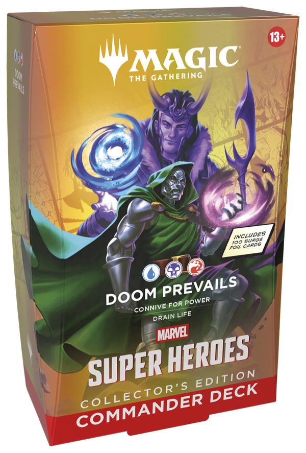 (NOT FOR SALE UNTIL 06/19/2026) Magic: The Gathering - Marvel Super Heroes Commander Deck - Doom Prevails (Collector's Edition)