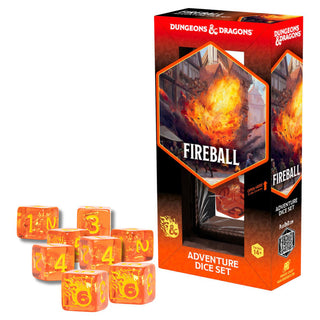 Dice - Sirius - Polyhedral RPG Set (7 ct.) - 16mm - Adventure Dice - Fireball