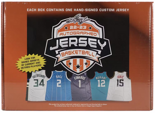 2022/23 Leaf Autographed Basketball Jerseys Hobby Box