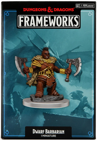 D&D - Frameworks Miniatures - Dwarf Barbarian Female