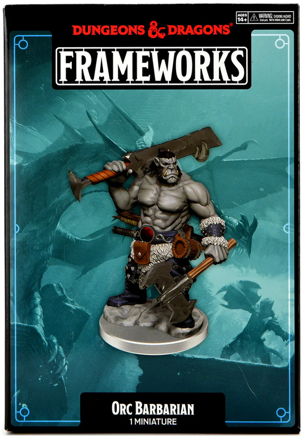 D&D - Frameworks Miniatures - Orc Barbarian Male