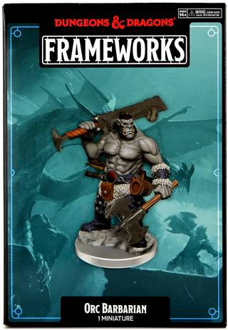 D&D - Frameworks Miniatures - Orc Barbarian Male