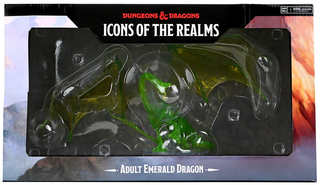 D&D - Icons of the Realms - Premium Painted Miniatures - Adult Emerald Dragon