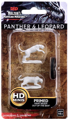 D&D - Nolzur's Marvelous Unpainted Miniatures - Panther & Leopard