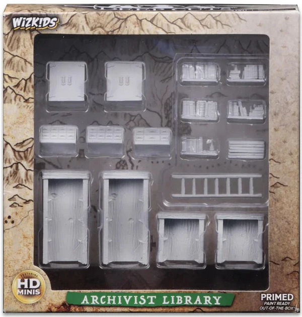 WizKids Deep Cuts Unpainted Miniatures - Archivist Library