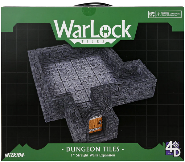 WarLock Tiles - Dungeon Tiles - 1" Straight Walls Expansion