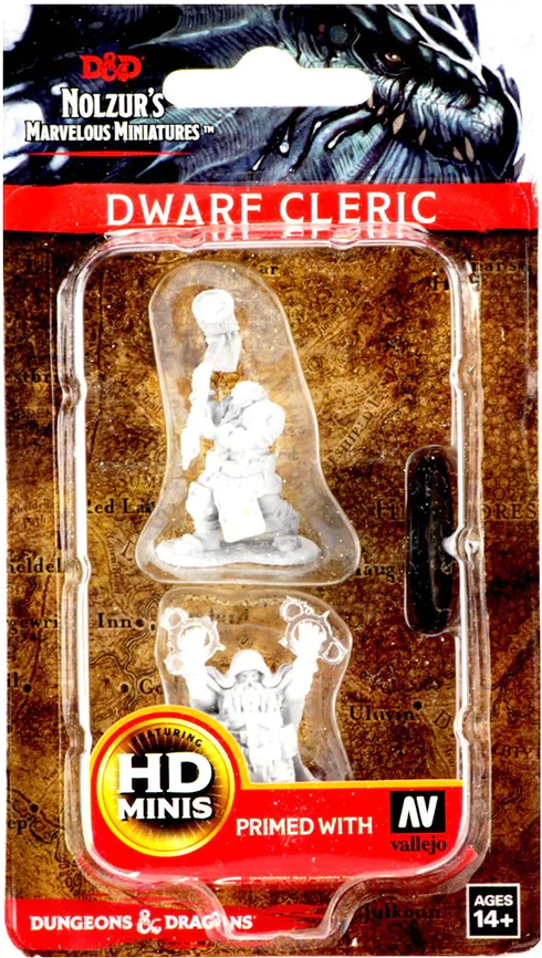 D&D - Nolzur's Marvelous Unpainted Miniatures - Dwarf Male Cleric