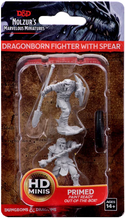 D&D - Nolzur's Marvelous Unpainted Miniatures - Dragonborn Male Fighter with Spear