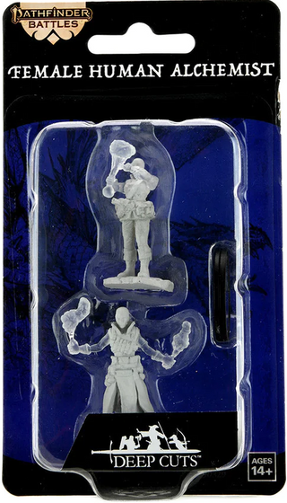 Pathfinder Deep Cuts - Unpainted Miniatures - Female Human Alchemist