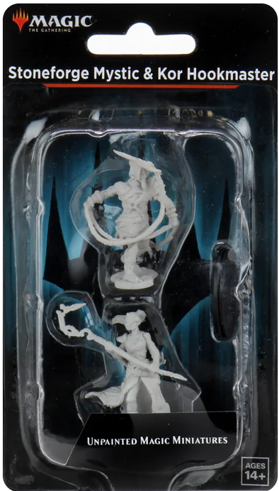 Magic: The Gathering - MTG Unpainted Miniatures - Stoneforge Mystic & Kor Hookmaster