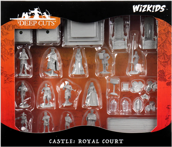 WizKids Deep Cuts Unpainted Miniatures - Towns People - Castle
