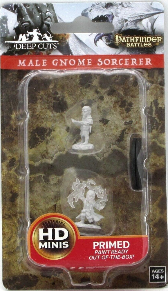 Pathfinder Deep Cuts Unpainted Miniatures - Male Gnome Sorcerer