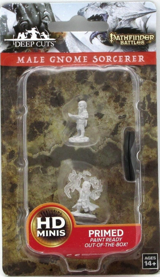 Pathfinder Deep Cuts Unpainted Miniatures - Male Gnome Sorcerer
