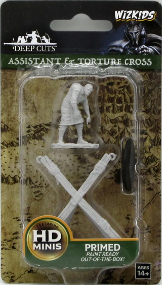 WizKids Deep Cuts Unpainted Miniatures - Assistant & Torture Cross