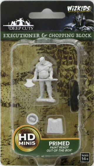WizKids Deep Cuts Unpainted Miniatures - Executioner & Chopping Block