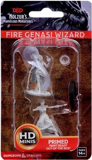 D&D - Nolzur's Marvelous Unpainted Miniatures - Fire Genasi Female Wizard