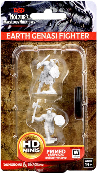 D&D - Nolzur's Marvelous Unpainted Miniatures - Earth Genasi Male Fighter